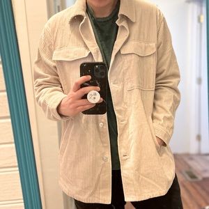 Long Sleeve Corduroy Button Up